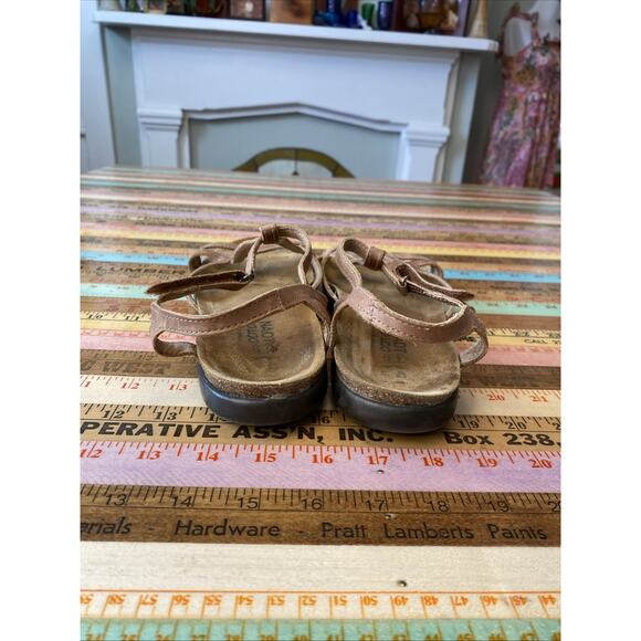 Naot Dorith Sandals Womens Sz 11 EU 42 Strappy Latte Brown Leather Classic - Picture 5 of 10